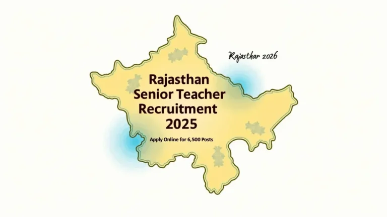 Rajasthan Senior Teacher Recruitment 2025